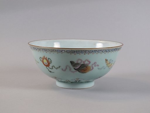 Bowl with eight Buddhist treasures