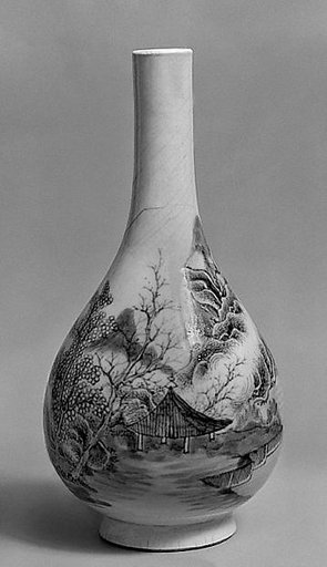 Vase with landscape