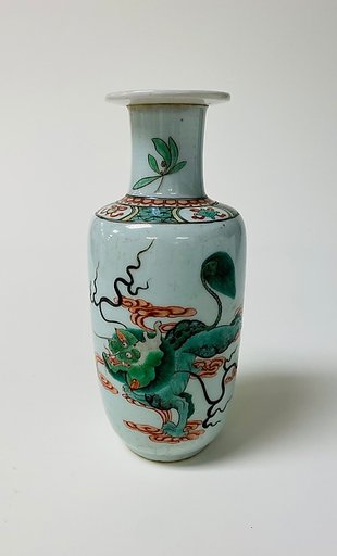 Vase with mythical creature qilin