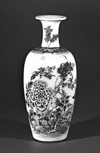 Vase with flowers and poem