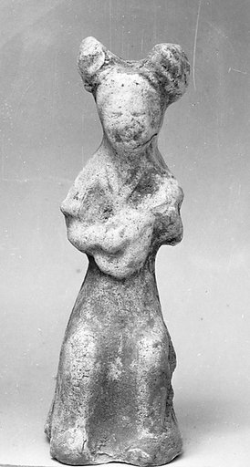 Seated female musician with lute