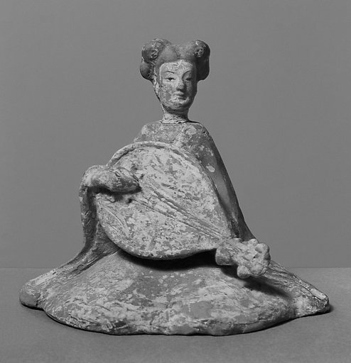 Female musician with lute