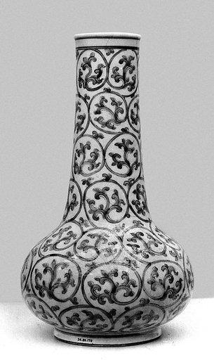 Vase with vegetal scrolls