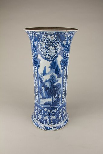 Beaker with landscape