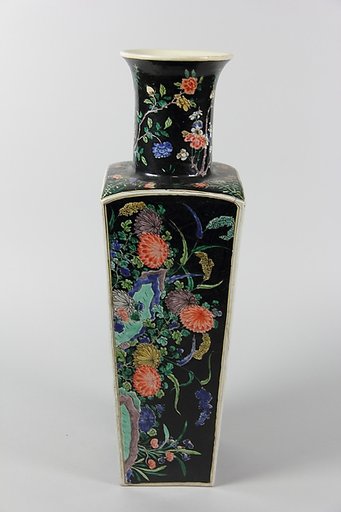 Square vase with scenes of four seasons