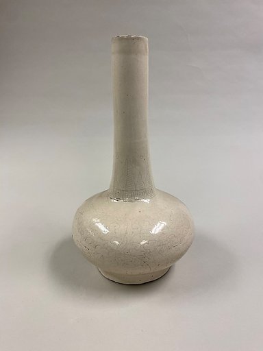 Bottle vase with floral scrolls