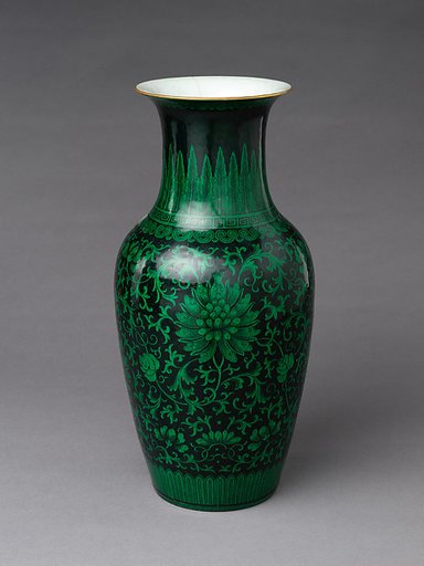 Vase with floral scrolls
