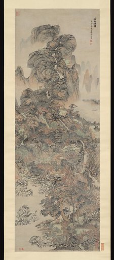 Dwellings of the Immortals Amid Streams and Mountains