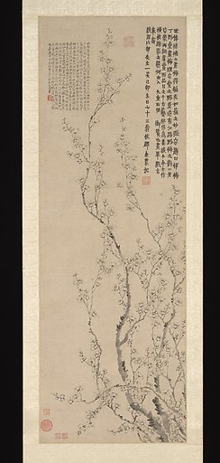 Blossoming plum