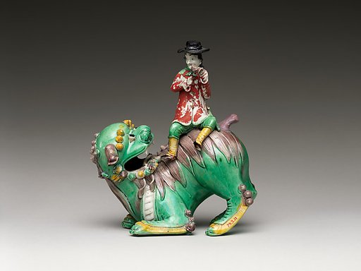European Sitting on a Lion