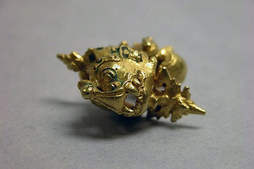 Ear Ornament with Makara Motif