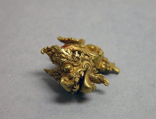 Ear Ornament with Makara Motif