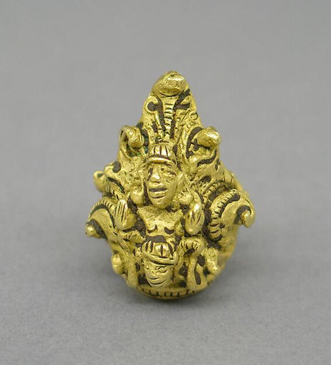 Rod Finial Clip with Vishnu on Garuda