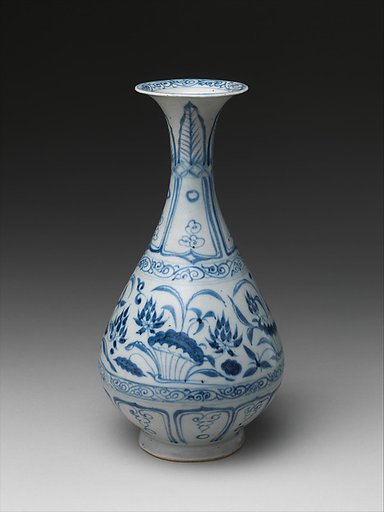 Flask with Lotus Pond