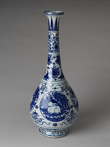Vase with rabbits