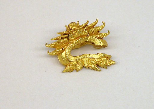 Ear Ornament with Lozenge-Shaped Motif