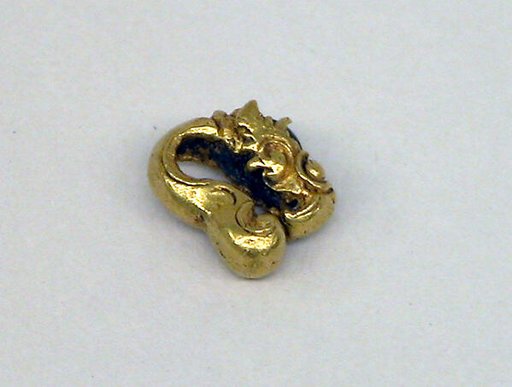 Pair of Ear Ornaments with Green Stones