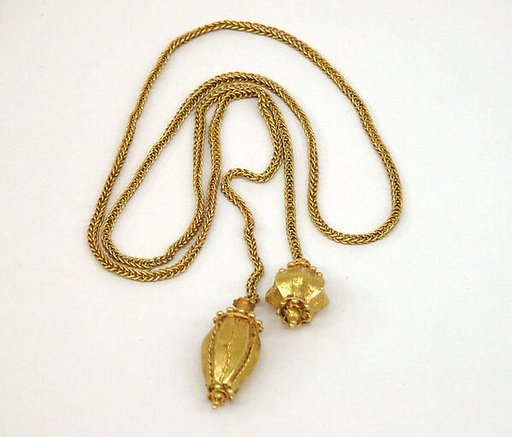 Braided Chain with Finials of Fruit Motifs