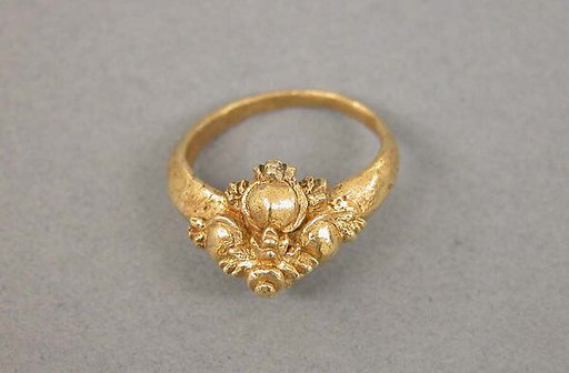 Ring with Raised Quatrefoil Design