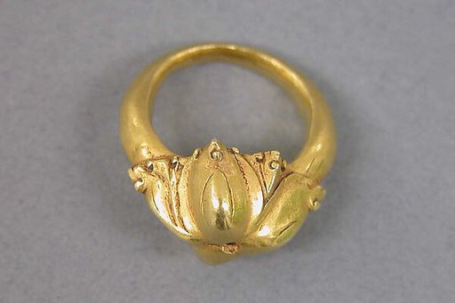 Ring with Lotus Motif