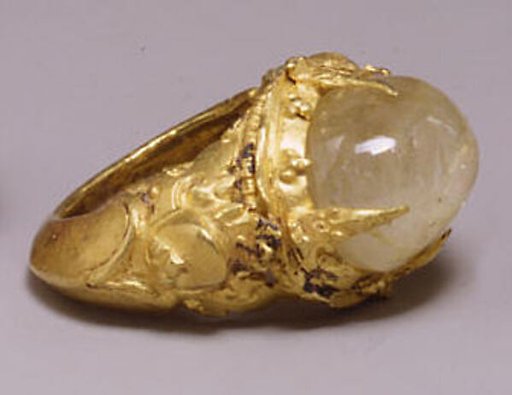 Ring with Oval-Shaped Clear Stone