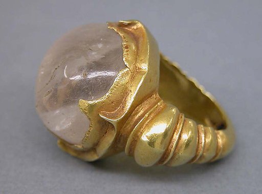 Ring with Circular Clear Stone