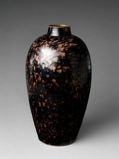 Bottle in meiping shape with “tortoiseshell” glaze