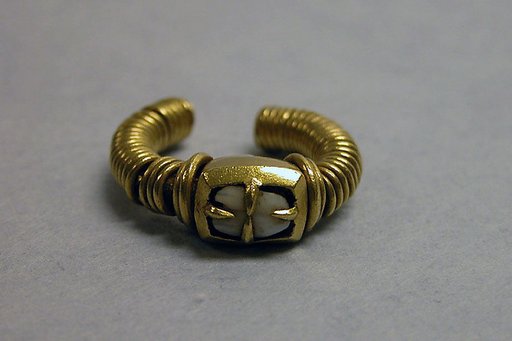 Ring with White Stones in Square Setting