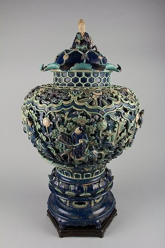 Covered Jar on a Pedestal