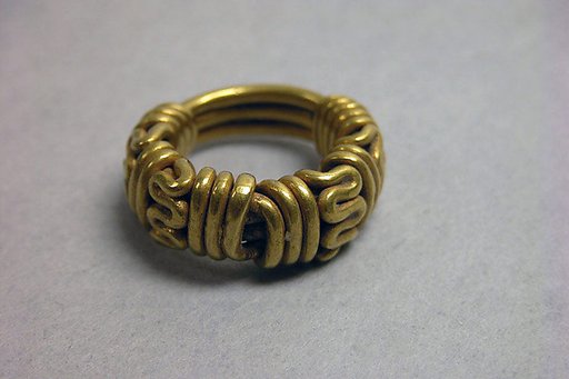 Ring with Twisted Coil Motif