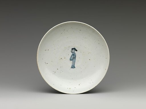 Small Dish (Kozara) with Chinese Male Figure