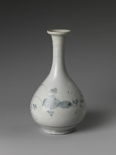 Sake Bottle (Tokkuri) with Flowers and Grasses