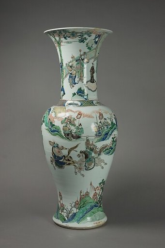 Vase with historical warriors