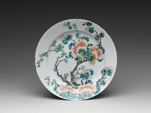Plate with Camellia and Plum