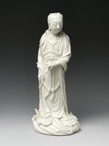 Bodhisattva Guanyin standing on a dragonfish