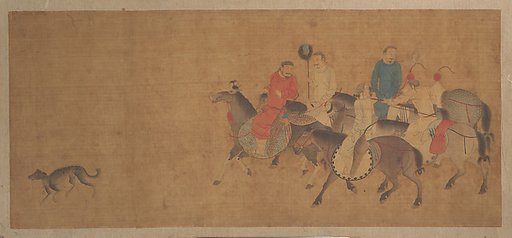 Horsemen with Dog