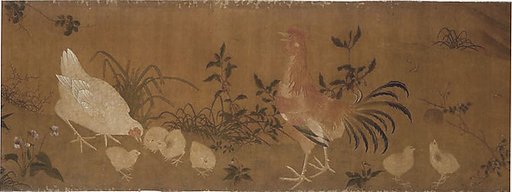 Hen, Cock and Chickens