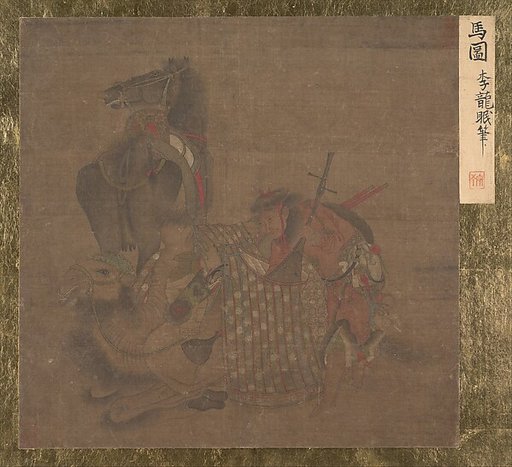 Mongol with Horse and Camel