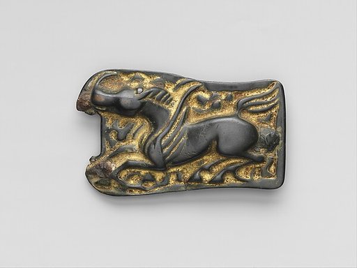 Belt plaque with winged horse