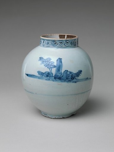 Jar (Tsubo) with Landscape