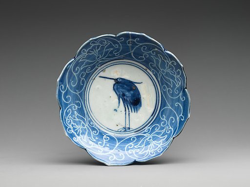 Set of Ten Bowls (Hachi) with Egrets