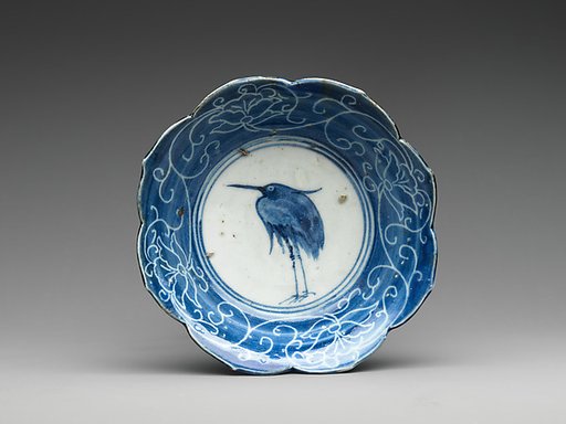 Set of Ten Bowls (Hachi) with Egrets