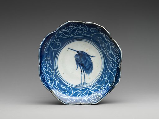 Set of Ten Bowls (Hachi) with Egrets
