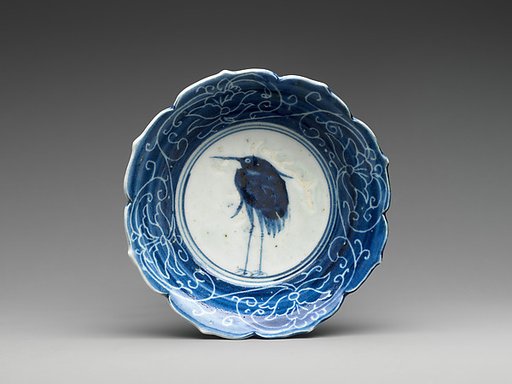 Set of Ten Bowls (Hachi) with Egrets