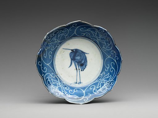 Set of Ten Bowls (Hachi) with Egrets