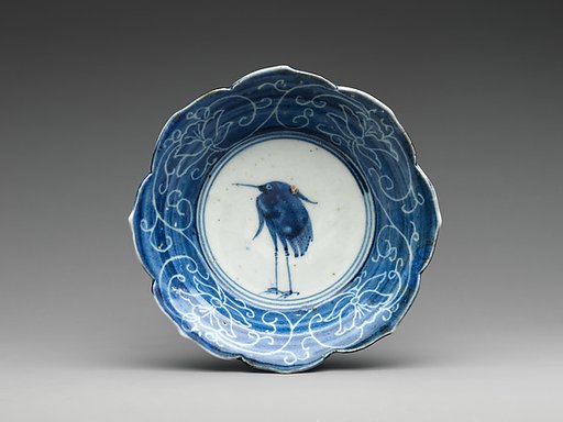 Set of Ten Bowls (Hachi) with Egrets