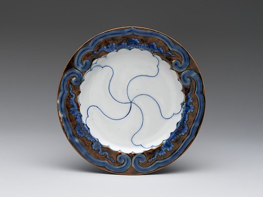 Small Dish (Kozara) with Stylized Flowers