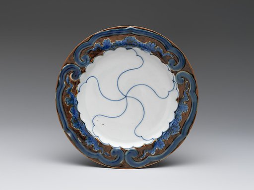 Small Dish (Kozara) with Stylized Flowers
