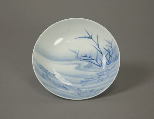 Dish with Fish in a Stream