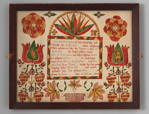 Birth and Baptismal Certificate